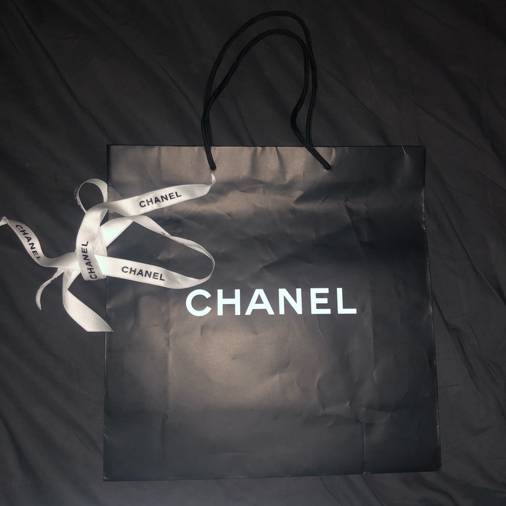 Authentic CHANEL Shopping Bag and Two Ribbons